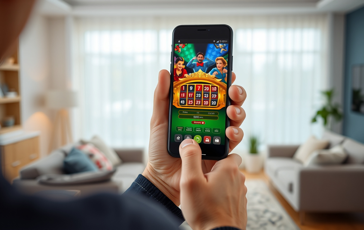 Mobilcasino på smarttelefon